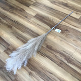 SMOKEY TAUPE SYNTHETIC FEATHERS SINGLE STEM FLORAL/GREENERY 41H