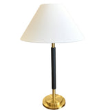 METAL WITH SHADE LAMP/LIGHTING BLACK/ANTIQUE BRASS 28"