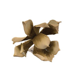 COFFEE FOAM FLOWER FLORAL/GREENERY WHITE 9"D