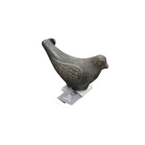 CERAMIC COASTAL BIRD SCULPTURE HOME DECOR BROWN 16.75"