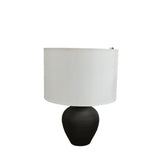 COSMO LIVING BY COSMOPOLITAN CERAMIC GOURD LAMP/LIGHTING BLACK