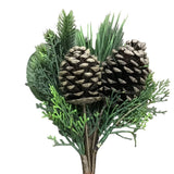 MIXED PINE AND MAGNOLIA BUNDLE WITH PINECONES/7 STEMS HOLIDAY DECOR 21"