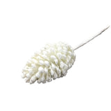 SNOW PINECONE STEM HOLIDAY DECOR 29"