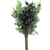 CEDAR BLUEBERRY BUNDLE (6 STEM) HOLIDAY DECOR 16.25"