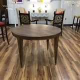 ANTROPHOLOGIE MIDCENTURY STYLE ROUND DINING TABLE BROWN 30H X 84W X 36D