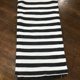 STRIPE DISHTOWEL LINENS BLACK WHITE