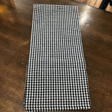 CHECK DISHTOWEL LINENS BLACK WHITE