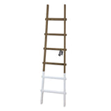 WOODEN LADDER HOME DECOR NATURAL/WHITE 73"H