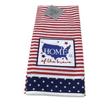 HOME OF THE BRAVE EMBELLISHED DISHTOWEL LINENS