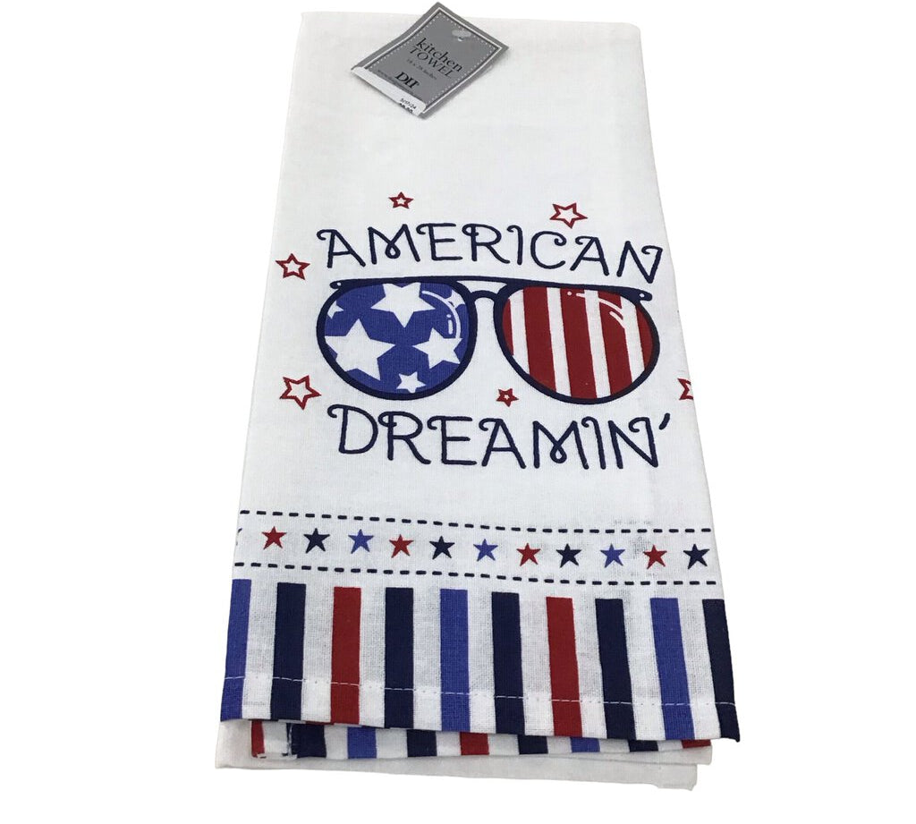 AMERICAN DREAM PRINTED DISHTOWEL LINENS