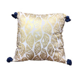 LILLY PULITZER SQUARE OUTDOOR WITH SHELL DESIGN PILLOW BLUE/WHITE 24 X 24