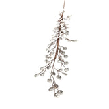 100 CT. FACETED SPRAY-CLEAR FLORAL/GREENERY