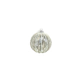 JEWELED CLEAR GLASS ORNAMENT HOLIDAY DECOR 4"