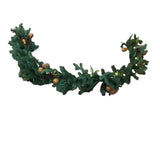 GARLAND WITH PEARS AND CRANBERRIES/LIGHTS HOLIDAY DECOR 72L