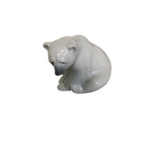 LLADRO SEATED POLAR BEAR HOME DECOR 3.5H