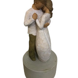 WILLOW TREE COUPLE DANCING MUSICAL "PROMISE" HOME DECOR 8.5H