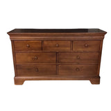 STANLEY WITH 7 DRAWERS CHEST/DRESSER DARK BROWN 33H X 56W X 18D