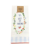 LET IT GROW EMBELLISHED DISHTOWEL LINENS