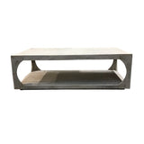 MANGO WOOD WITH SHELF COFFEE TABLE 18H X 52W X 32D