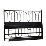 KING SIZE METAL HEADBOARD/FOOTBOARD/RAILS BED BRONZE/GOLD