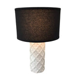 CERAMIC LAMP/LIGHTING WHITE/BLACK 28H