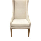 BERNHARDT CASUAL UPHOLSTERED INSIDE AND OUTSIDE WITH NAILHEADS DESIGN ACCENT CHAIR SANDSTONE 44H X 38D X 24W