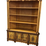 LARGE RUSTIC WITH 3 SHELVES/2 DOORS ENTERTAINMENT CENTER/WALL UNIT APRICOT/BROWN 84H X 65W X 25D