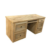 CUSTOM MADE DESK NATURAL WOOD 30H X 63W X 25D