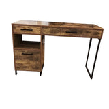 RUSTIC WITH 2 DRAWERS/FILE DRAWER DESK BROWN 30H X 48W X 18D
