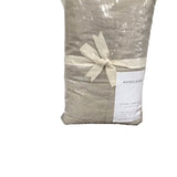 AVOCADO "NEW" STANDARD SHAM SET NATURAL LINEN QUILT (RET. $109.00) LINENS TAUPE