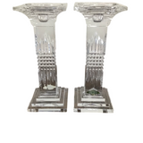 Shannon Crystal PAIR CANDLE HOLDERS CRYSTAL 9"