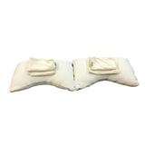 AVOCADO "NEW" 2 STANDARD SIDE SLEEPER/PILLOW CASES/PROTECTORS (RET.$466.00) BED CREAM