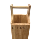 WOOD UTENSIL HOLDER HOME ACCESSORIES