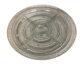 DIVIDED GLASS PLATTER HOME ACCESSORIES 14" DIAM...