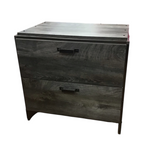 2 DRAWER LATERAL FILE CABINET/CHEST CHARCOAL 31H X 32W X 23D