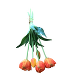 UV PROTECT TULIP BUD & BLOOM BUNDLE FLORAL/GREENERY ORANGE 15"