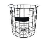 SMALL WIRE BASKET "MAGNOLIA HOME" HOME ACCESSORIES BLACK 11"H