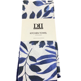 INDIGO BOTANICALS PRINTED MICROFIBER DISHTOWEL LINENS