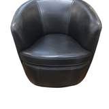 SWIVEL CLUB ACCENT CHAIR ONYX