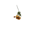 REAL TOUCH POPPY STEM FLORAL/GREENERY LIGHT ORANGE 25.5