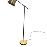 METAL FLOOR LAMP/LIGHTING GOLD 60'H