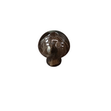 GLASS MUSHROOM BUD VASE/CANDLE HOLDER HOME DECOR BROWN 6.25"