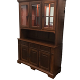 UNIVERSAL FURNITURE WITH 6 DOORS/3 DRAWERS CHINA CABINET/HUTCH BROWN 79H X 54W X 18D