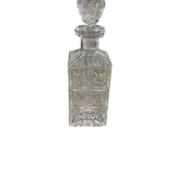 CUT GLASS DECANTER CRYSTAL 11"H