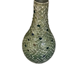 MOSAIC/CERAMIC VASE HOME DECOR GREEN 14.5H