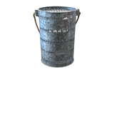 MTL GALVN LANTERN HOME DECOR 12"