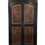 HOOKER TRIFOLD DOOR DESIGN MIRROR BLACK/GOLD 88H X 52W X 6D