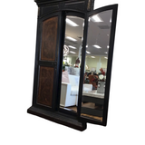 HOOKER TRIFOLD DOOR DESIGN MIRROR BLACK/GOLD 88H X 52W X 6D
