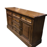 EDDIE BAUER WITH 6 DRAWERS/2 DOORS SIDEBOARD BROWN 36H X 64W X 18D