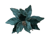 POINSETTIA STEM FLORAL/GREENERY DUSTY GREEN 20"